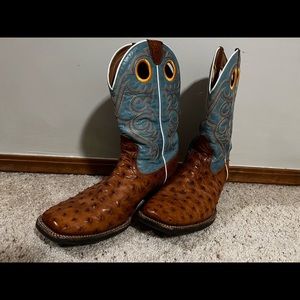 Ariat full quill ostrich boots.